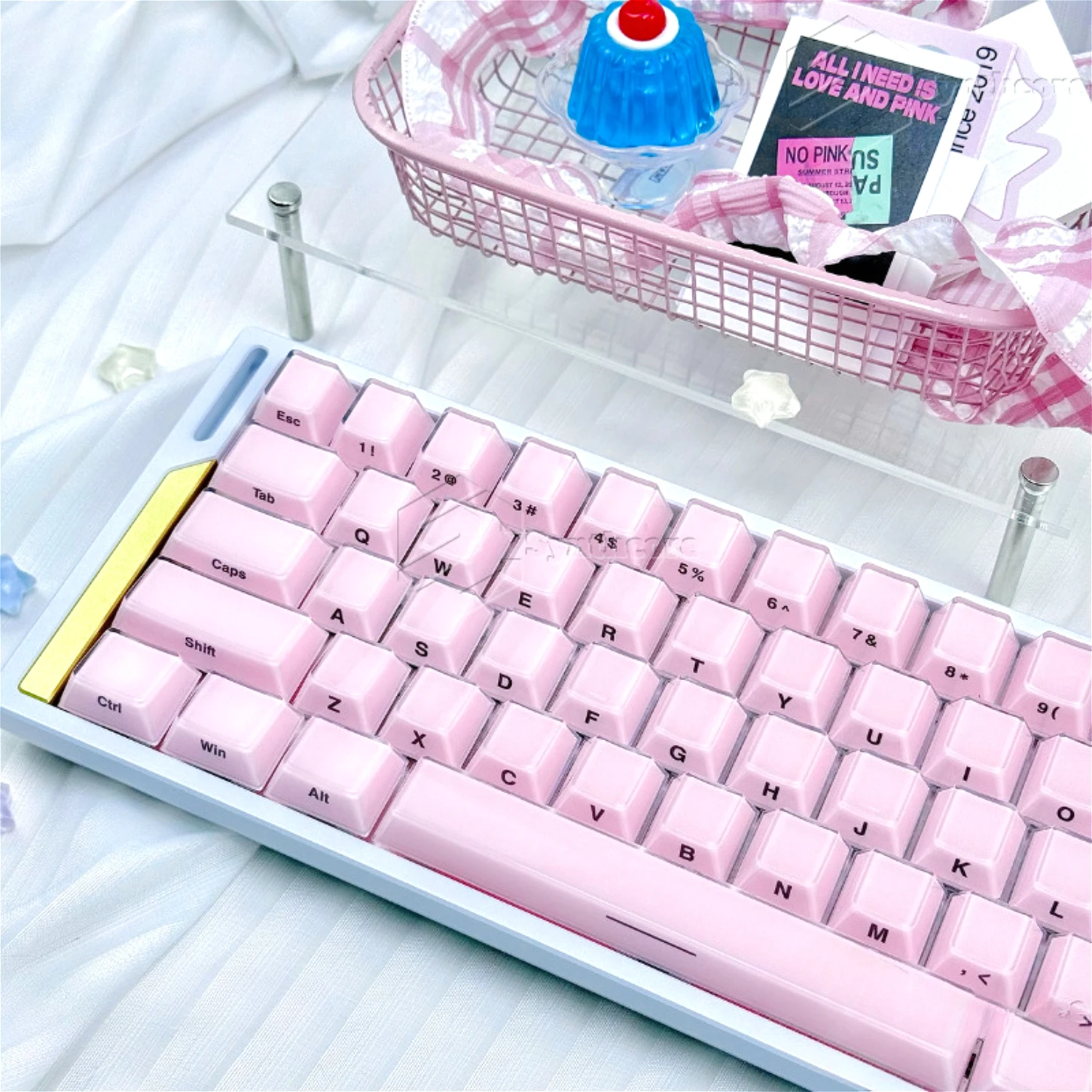 95 Key Crystal Side Engraved Keycap PBT+PC Cherry Jelly Keyboard Keychain Compatible with 60/64/84 Mechanical Keyboard MX Switch
95 Key Crystal Side Engraved Keycap PBT+PC Cherry Jelly Keyboard Keychain Compatible with 60/64/84 Mechanical Keyboard MX Switch