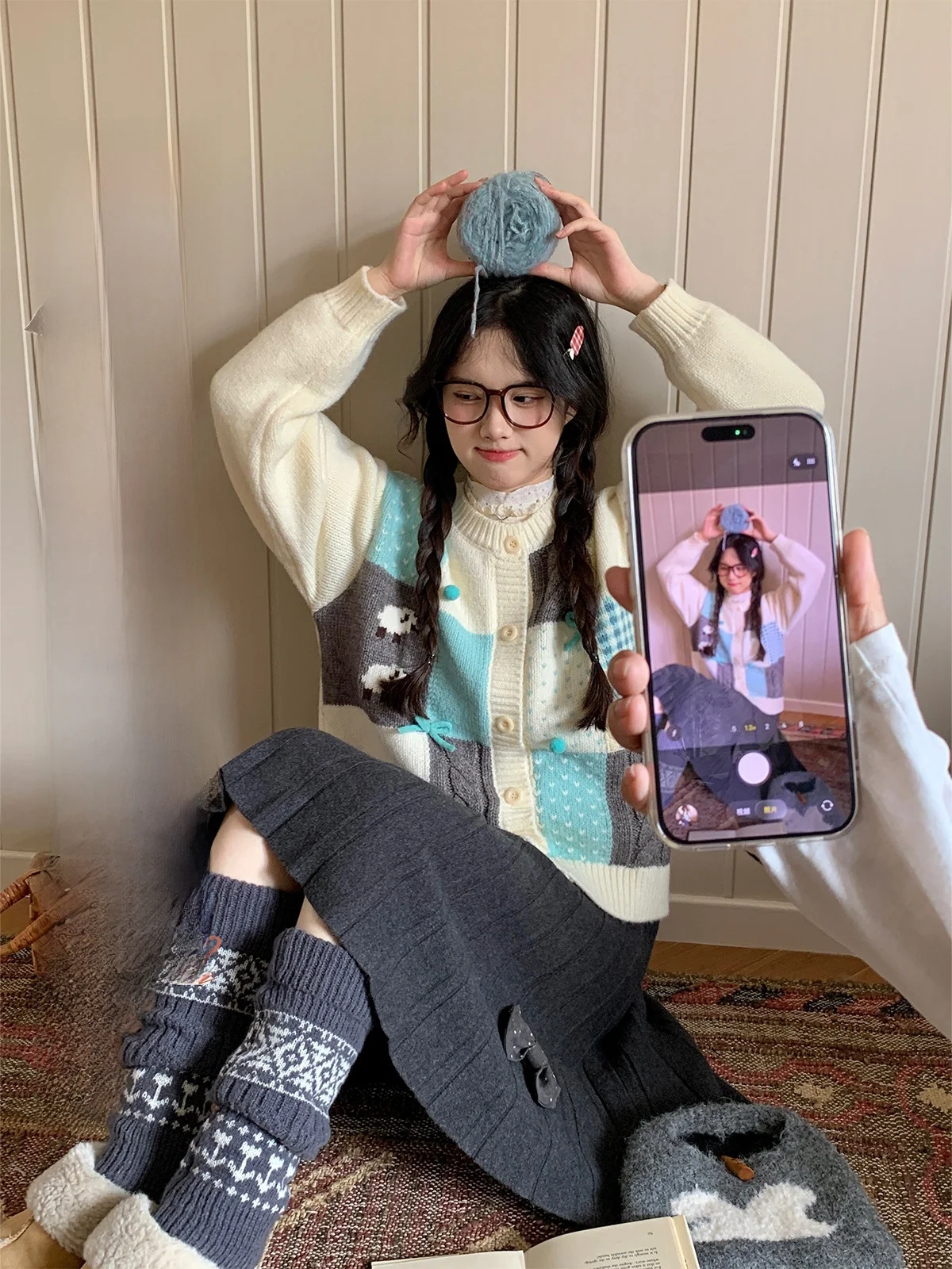 BibiBency Thiened Autumn Winter Plaid Knitted Sweater Women's Sweet Sle Long Sve round Ne Warm Base Layer Top
BibiBency Thiened Autumn Winter Plaid Knitted Sweater Women's Sweet Sle Long Sve round Ne Warm Base Layer Top