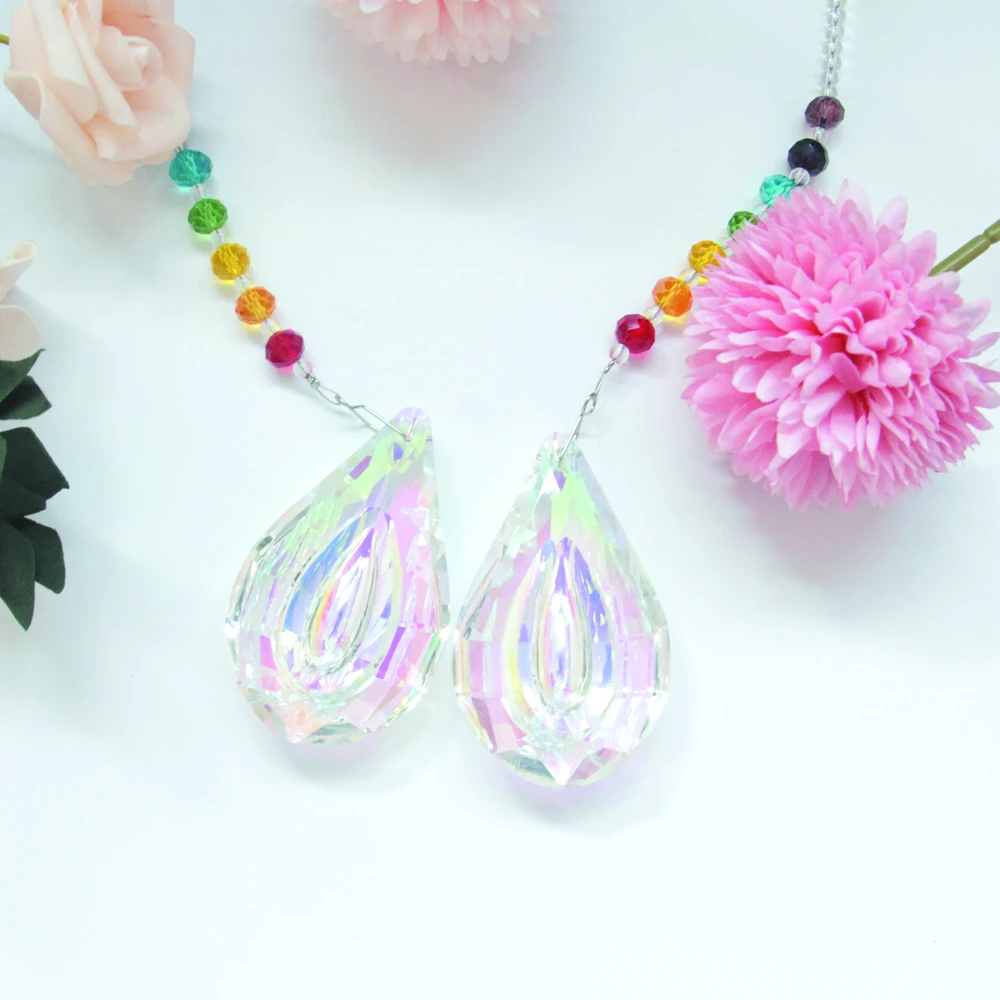 Glass DIY Crafts Crystal Rainbow Concave Lute Chandelier Prism Pendant Bead Strings Hanging Lamp Lighting Part SunCatcher Decor
Glass DIY Crafts Crystal Rainbow Concave Lute Chandelier Prism Pendant Bead Strings Hanging Lamp Lighting Part SunCatcher Decor