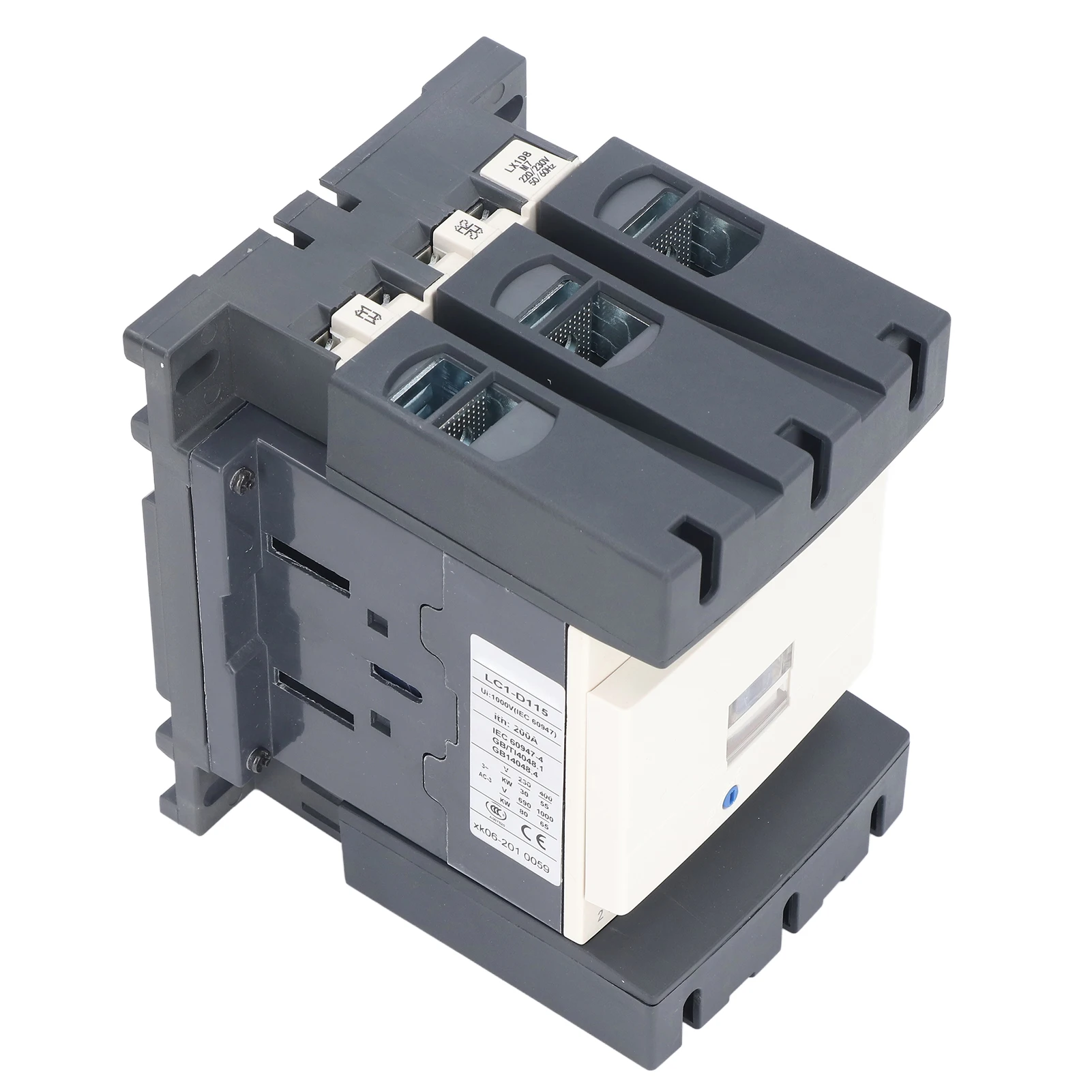 LC1-D115 AC Contactor Electrical Contactor Silver Contact Circuit Load Control Switch Controller 115A for Power Supply
LC1-D115 AC Contactor Electrical Contactor Silver Contact Circuit Load Control Switch Controller 115A for Power Supply