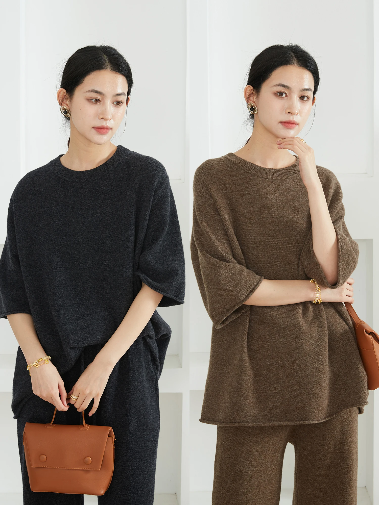 Элегантный женский свитер из мериносовой шерсти с длинными рукавами и манжетами, свободного кроя, средней длины, 26-ниточный, весенняя коллекция
Элегантный женский свитер из мериносовой шерсти с длинными рукавами и манжетами, свободного кроя, средней длины, 26-ниточный, весенняя коллекция