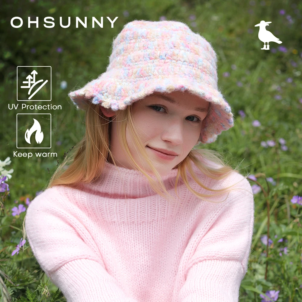 OhSunny Autumn Winter Wavy Brim Bucket Hats,Rainbow Cute Thermal Caps Women's Outdoor Warm Hand-knitted Fisherman Caps Packable
OhSunny Autumn Winter Wavy Brim Bucket Hats,Rainbow Cute Thermal Caps Women's Outdoor Warm Hand-knitted Fisherman Caps Packable