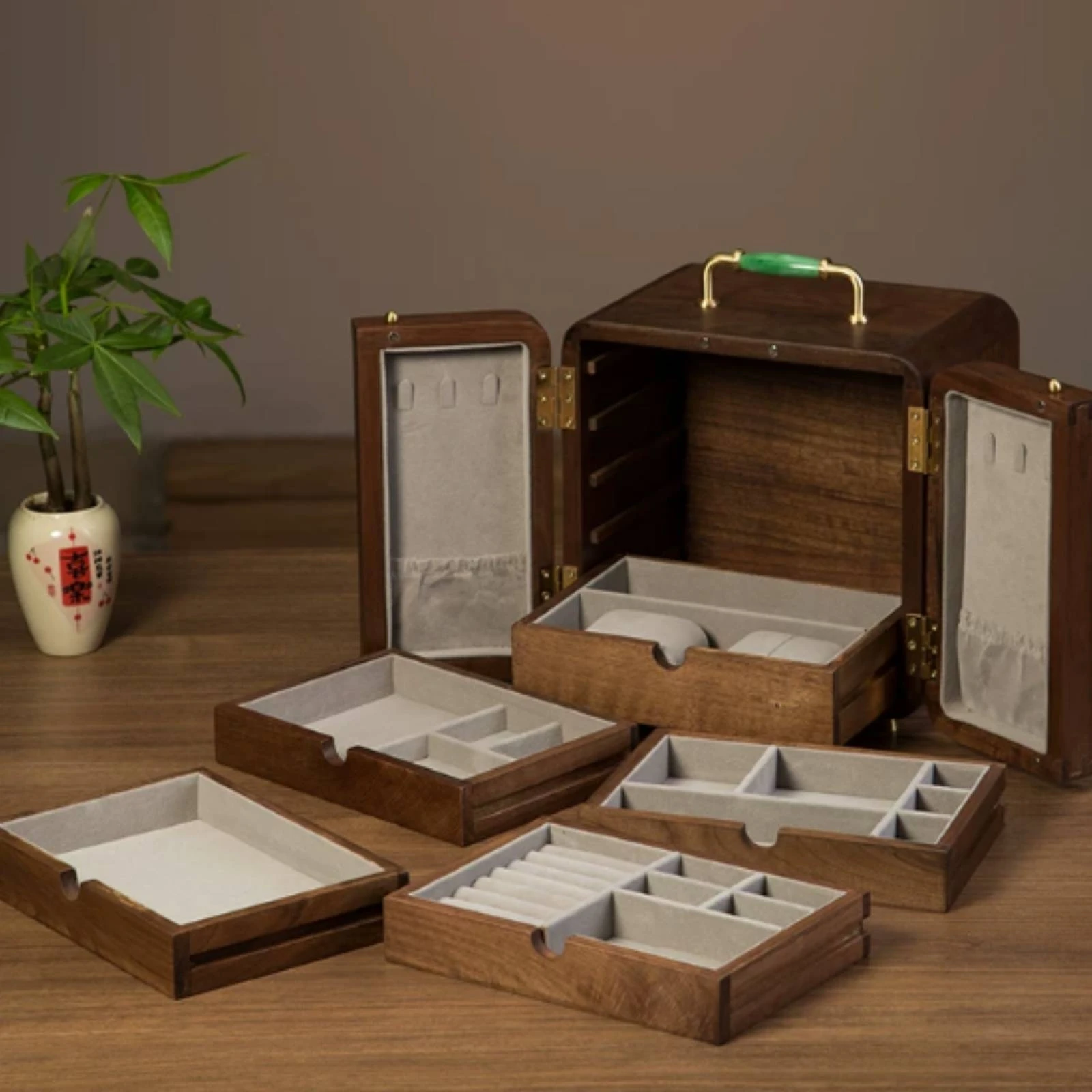 Jewelry Cabinet Multi-Drawer Jewelry Box with Drawers Long-Lasting Premium for Women, Dressing Table, Vanity
Jewelry Cabinet Multi-Drawer Jewelry Box with Drawers Long-Lasting Premium for Women, Dressing Table, Vanity