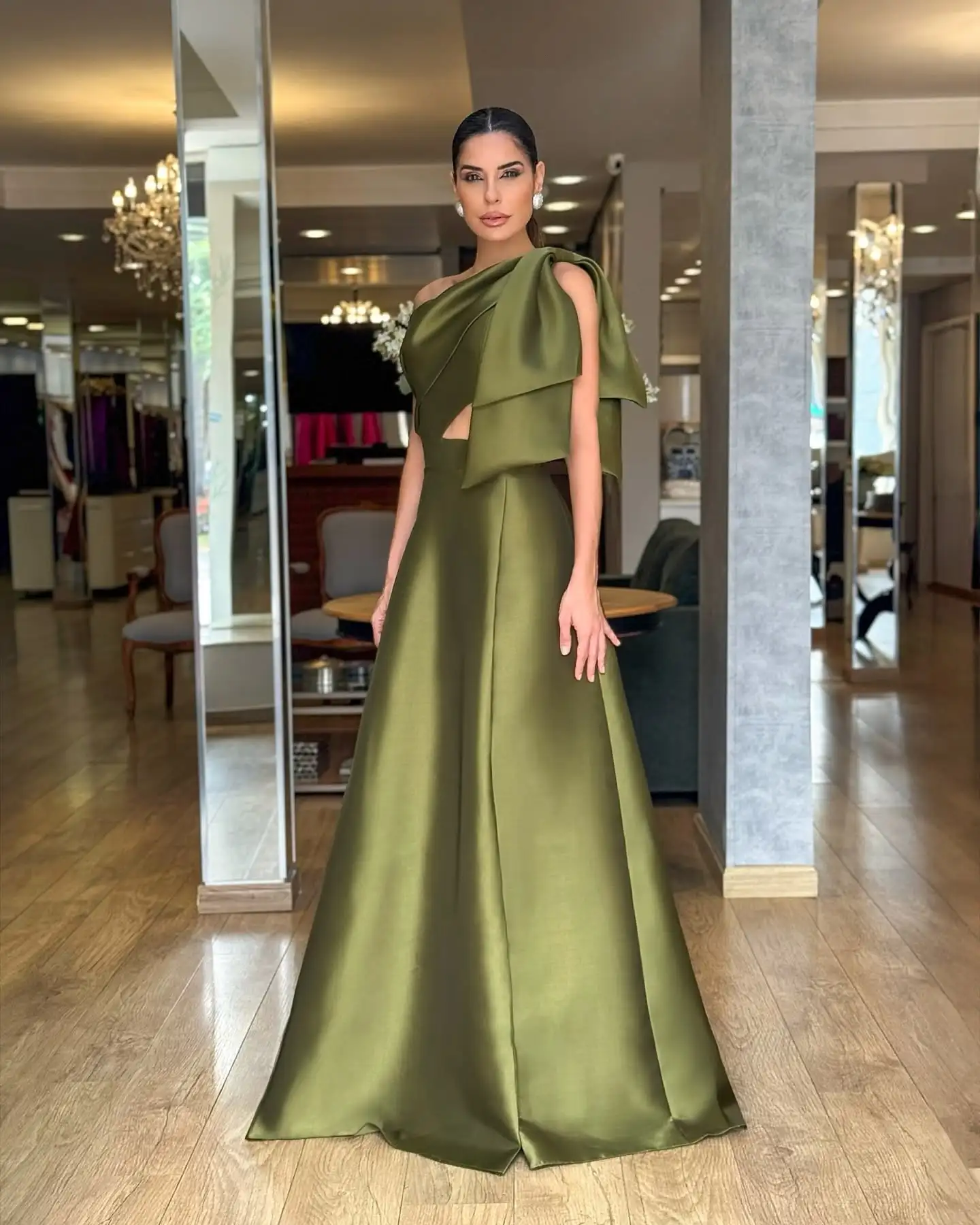 Customized Graceful Satin A-Line One Shoulder Evening Dresses Sleeveless Panel Train Special Occasion Gowns High Quali
Customized Graceful Satin A-Line One Shoulder Evening Dresses Sleeveless Panel Train Special Occasion Gowns High Quali