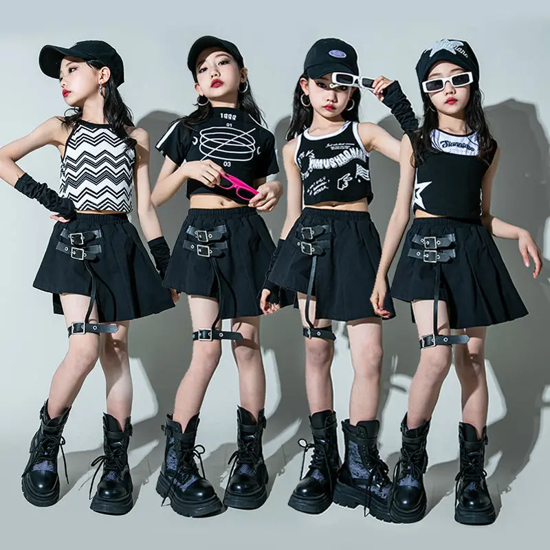 women Girl Jazz Dance Costume Children Street Hip hop Dance Jazz Stage Kid Jazz Dance Costume for Girls black dress dance set
women Girl Jazz Dance Costume Children Street Hip hop Dance Jazz Stage Kid Jazz Dance Costume for Girls black dress dance set