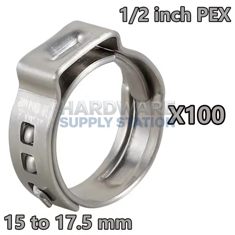 100Pipe Quick-Install Clamps, 1/2 Inch 304 Stainless Steel, Adapting Accessory For Pipeline Connection And Joining Processes
100Pipe Quick-Install Clamps, 1/2 Inch 304 Stainless Steel, Adapting Accessory For Pipeline Connection And Joining Processes