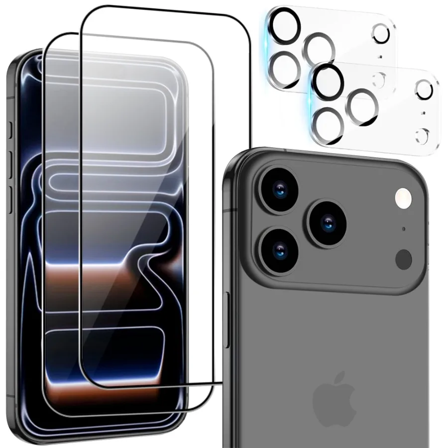 2 Pack iPhone 17 Pro Max Screen Protector 9H Hardness Military Grade Shatterproof HD Tempered Glass Full Coverage Easy Installa
2 Pack iPhone 17 Pro Max Screen Protector 9H Hardness Military Grade Shatterproof HD Tempered Glass Full Coverage Easy Installa
