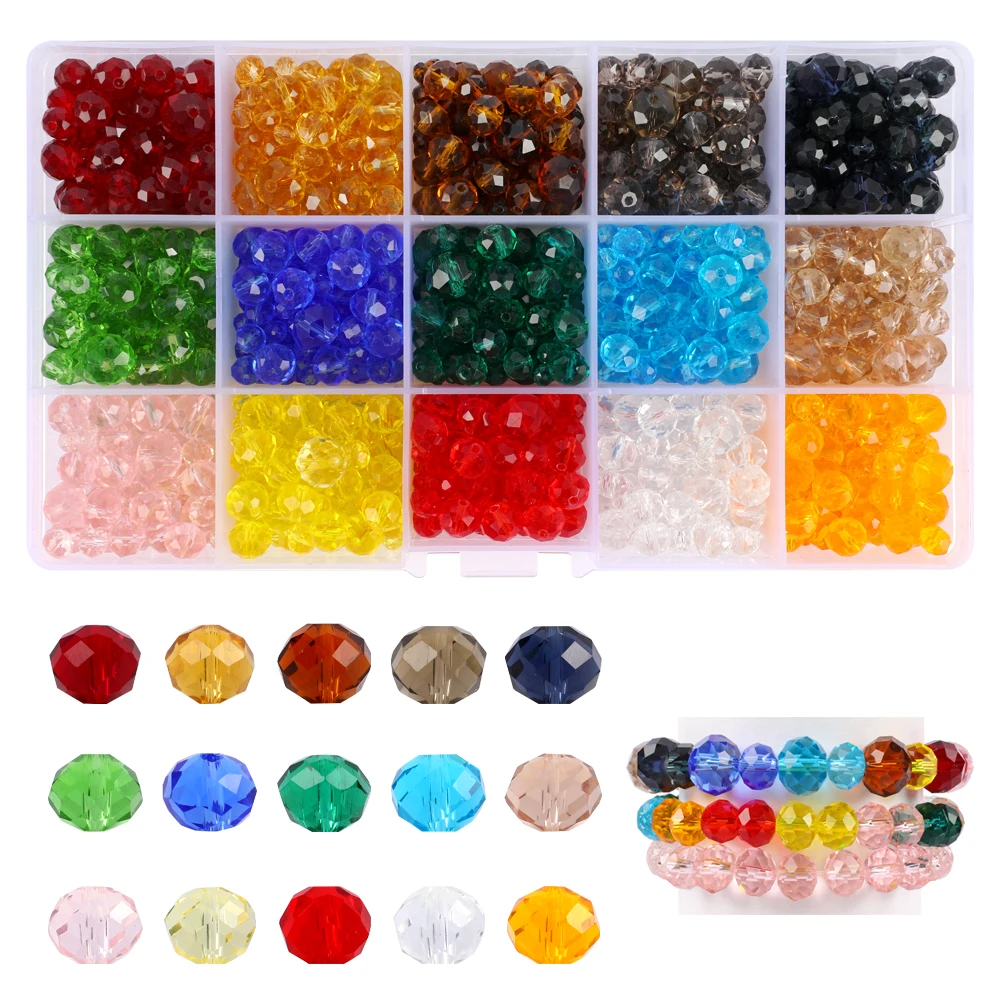 Makersland 4/6/8/10mm Faceted Glass Beads Kit for Making Bracelets Glass Bead for Jewelry Making Set Bracelet Necklace Kit Kids
Makersland 4/6/8/10mm Faceted Glass Beads Kit for Making Bracelets Glass Bead for Jewelry Making Set Bracelet Necklace Kit Kids