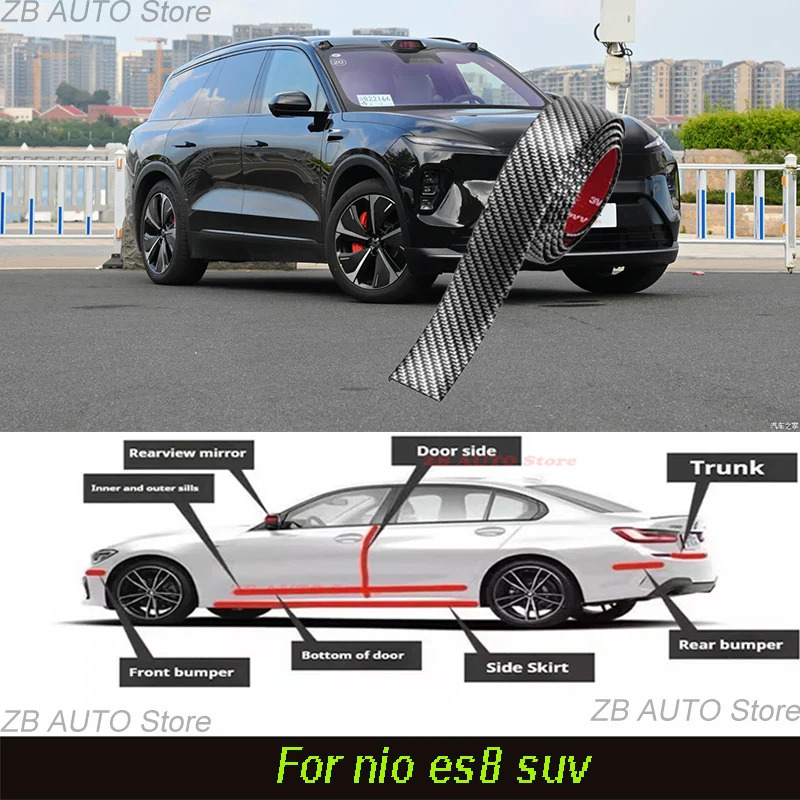 For Nio Es8 Suv Strong adhesive bumper strip, front and rear lip side skirts, collision and scratch resistant suitable
For Nio Es8 Suv Strong adhesive bumper strip, front and rear lip side skirts, collision and scratch resistant suitable