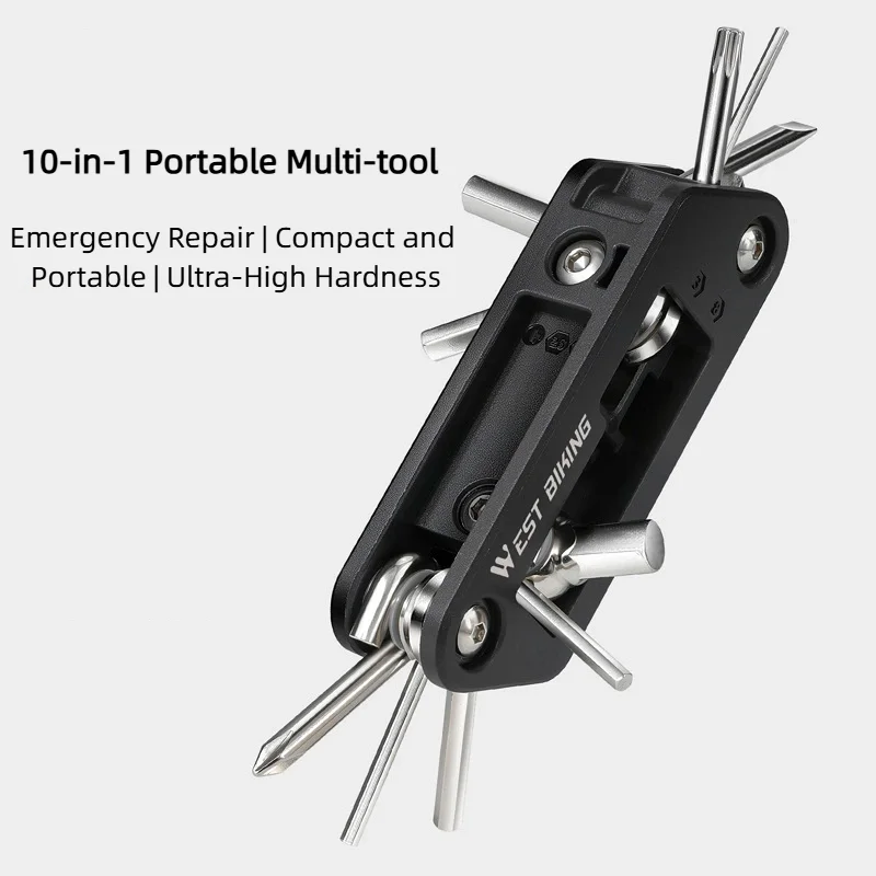 10 in 1 Portable Bicycle Multi Tool Adjustable Tension Bike Repair Tool Kit High Strength Wrench Screwdriver For MTB Road Bike
10 in 1 Portable Bicycle Multi Tool Adjustable Tension Bike Repair Tool Kit High Strength Wrench Screwdriver For MTB Road Bike
