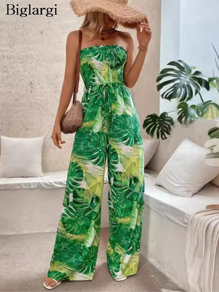 Floral Print Bohemian Style Summer Sleeveless Jumpsuit Women Slim Waist Fashion Ladies Jumpsuits Wide Leg Loose Woman Jumpsuits
Floral Print Bohemian Style Summer Sleeveless Jumpsuit Women Slim Waist Fashion Ladies Jumpsuits Wide Leg Loose Woman Jumpsuits