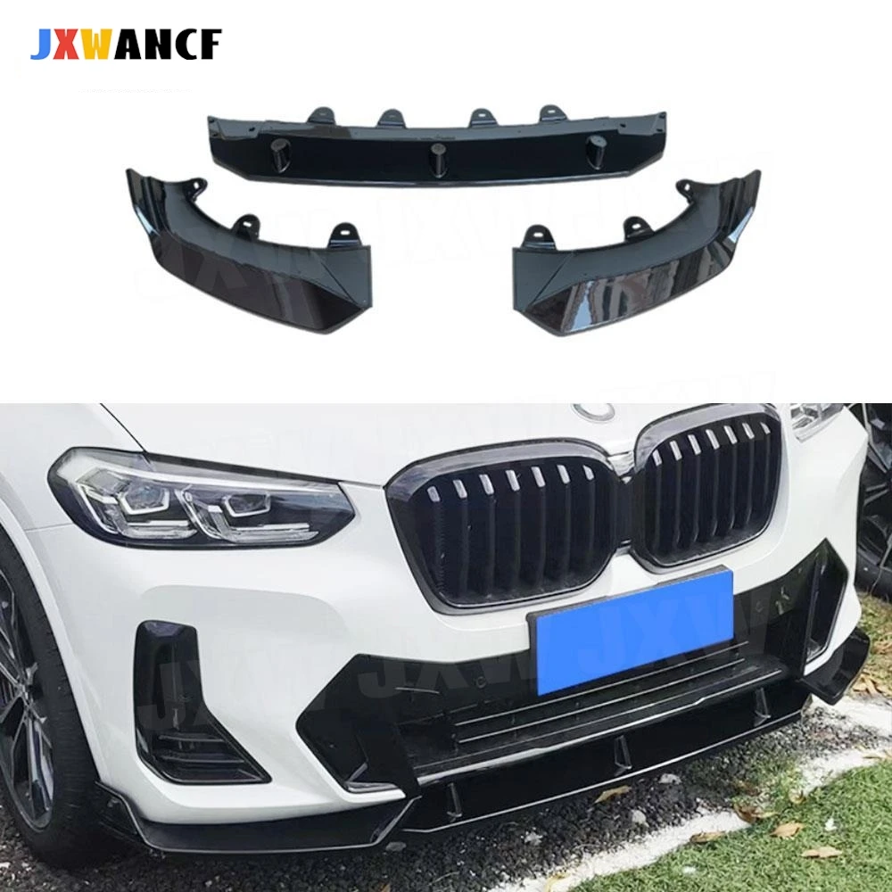 JXWANCF 3Pcs/set ABS Front Bumper Lip Chin Spoiler For BMW X3 G01 X4 G02 M Sport 2022+ Front Bumper Lip Chin Spoiler Body Kit
JXWANCF 3Pcs/set ABS Front Bumper Lip Chin Spoiler For BMW X3 G01 X4 G02 M Sport 2022+ Front Bumper Lip Chin Spoiler Body Kit