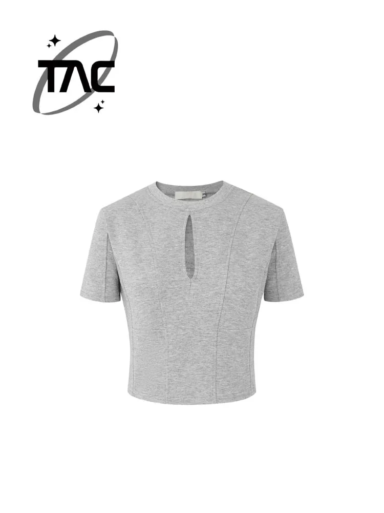 TAC 24SS ey round Ne ort Sve T-irt Summer New Sle Slim Fit Hollow out Design Casual Cotton Polyester Top
TAC 24SS ey round Ne ort Sve T-irt Summer New Sle Slim Fit Hollow out Design Casual Cotton Polyester Top