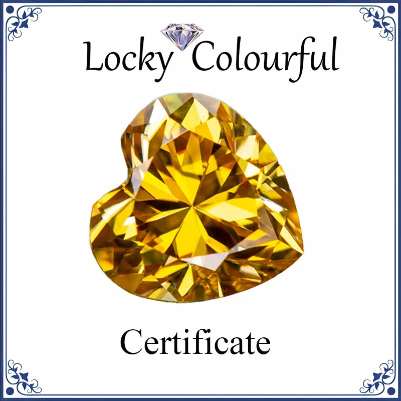 Moissanite Heart Shape Top Quality Golden Yellow Color Beads for Charms DIY Jewelry Making Rings Materials with GRA Certificate
Moissanite Heart Shape Top Quality Golden Yellow Color Beads for Charms DIY Jewelry Making Rings Materials with GRA Certificate