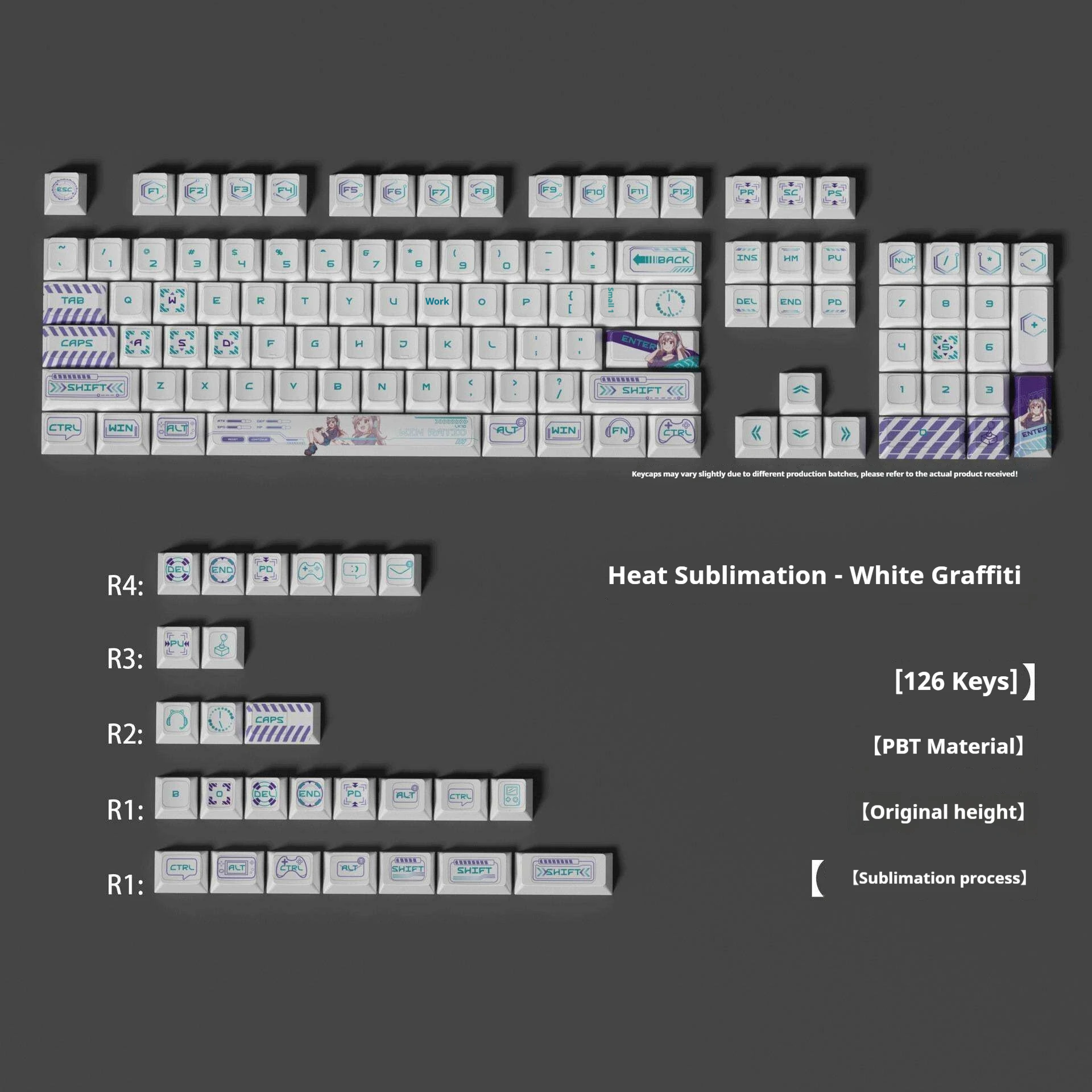 White Star Story V2 Theme Keycaps Sublimation PBT126 Keycaps Original Highly Universal Keyboard Caps
White Star Story V2 Theme Keycaps Sublimation PBT126 Keycaps Original Highly Universal Keyboard Caps
