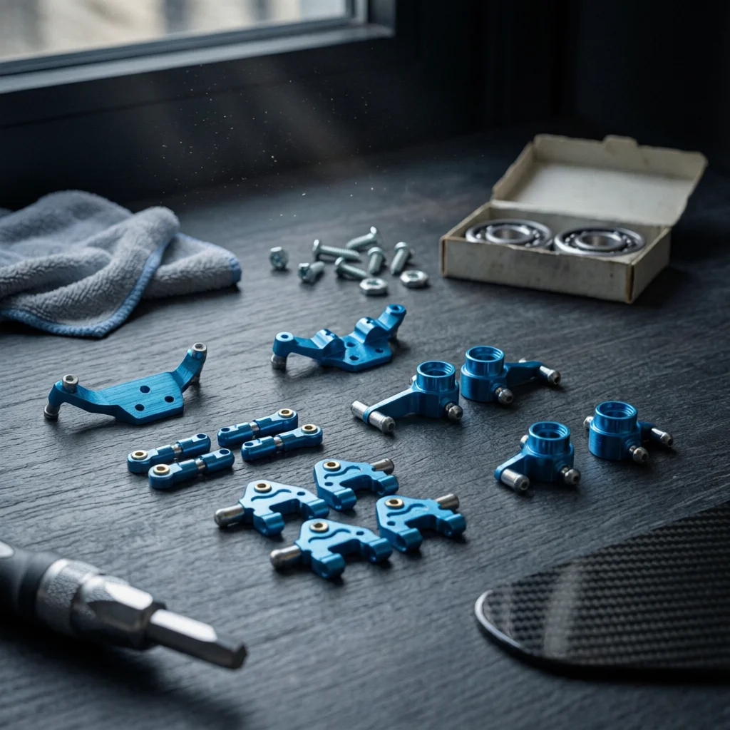 Alloy Upgrade Parts Set Precision-Drilled Aluminum Upgrade Parts Set RC Car Steering Knuckles Polished Shiny Finish
Alloy Upgrade Parts Set Precision-Drilled Aluminum Upgrade Parts Set RC Car Steering Knuckles Polished Shiny Finish