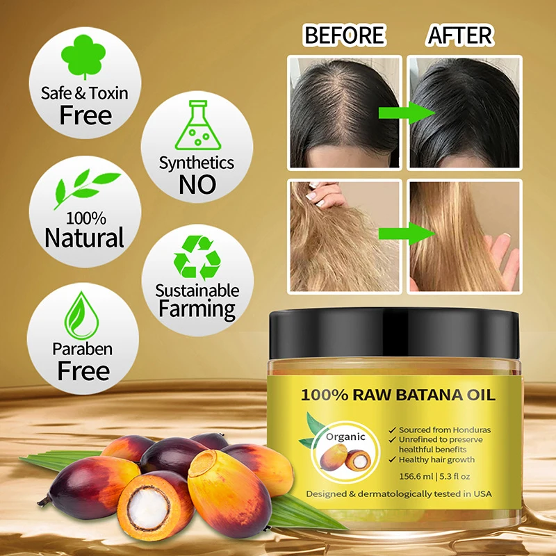 100% Pure Organic Hair Mask Batana Oil Hair Growth Oil Natural Treatment Nourish Reduce Hair Loss Anti-Breakage Hair Products
100% Pure Organic Hair Mask Batana Oil Hair Growth Oil Natural Treatment Nourish Reduce Hair Loss Anti-Breakage Hair Products