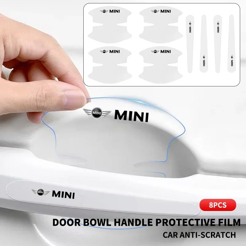 8Pcs PVC Transparent Car Door Handle Wrist Bowl Trim Stickers For MINI One Cooper JCW Countryman Clubman Cabrio Paceman Coupe
8Pcs PVC Transparent Car Door Handle Wrist Bowl Trim Stickers For MINI One Cooper JCW Countryman Clubman Cabrio Paceman Coupe