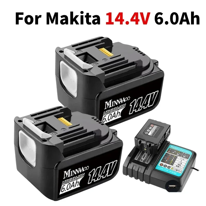 Replacement Lithium Battery 14.4V 6Ah for Makita BL1430 LXT200 BL1415 194558-0 194559-8 194066-1
Replacement Lithium Battery 14.4V 6Ah for Makita BL1430 LXT200 BL1415 194558-0 194559-8 194066-1