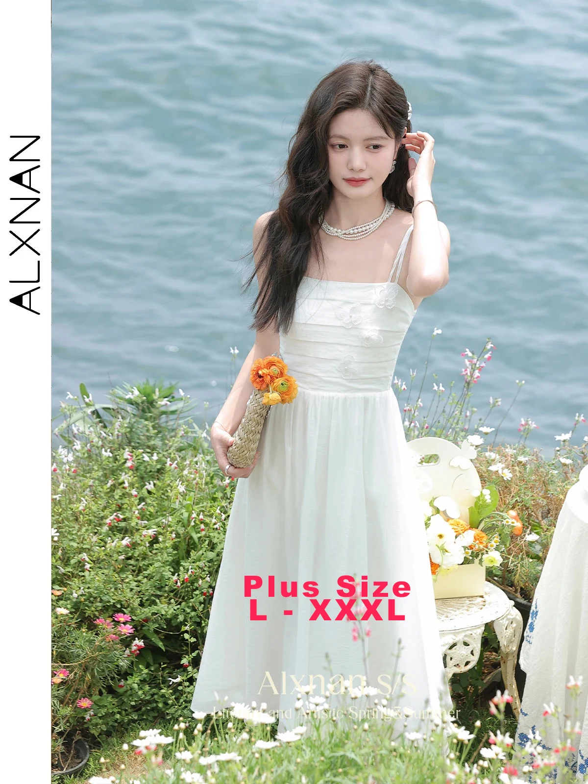 ALXNAN Plus Size Dress Elegant Holiday Long Women Dress 2025 Summer Sleeveless Sweet A-line Beaded Ruched Female Clothing D03309
ALXNAN Plus Size Dress Elegant Holiday Long Women Dress 2025 Summer Sleeveless Sweet A-line Beaded Ruched Female Clothing D03309