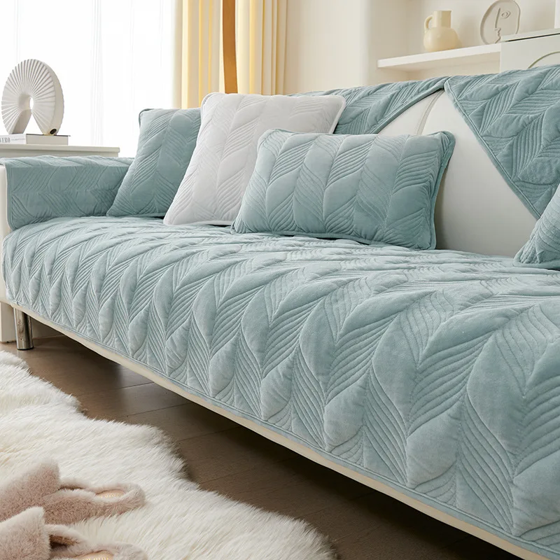 Slipcovers crystal velvet sofa cushion thickened plush seat cushion anti-slip leather sofa backrest cushion cover Nordic simple
Slipcovers crystal velvet sofa cushion thickened plush seat cushion anti-slip leather sofa backrest cushion cover Nordic simple