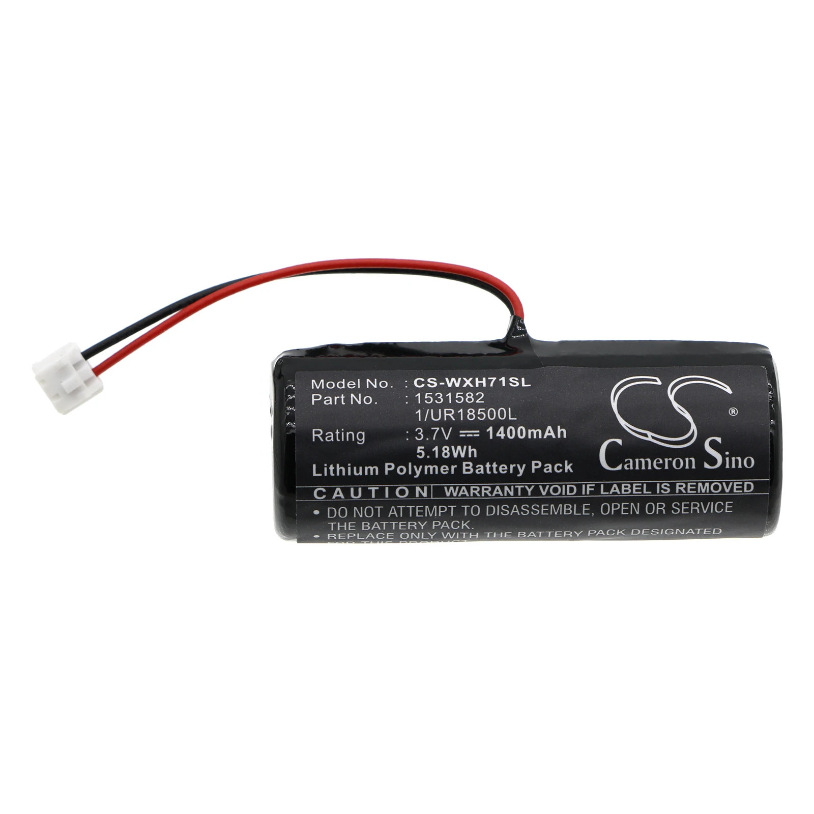 Electric Clipper Battery 3.7V/1400mAh 1531582, 1/UR18500L for Wella Xpert HS71, HS71 Profi, Xpert HS75
Electric Clipper Battery 3.7V/1400mAh 1531582, 1/UR18500L for Wella Xpert HS71, HS71 Profi, Xpert HS75
