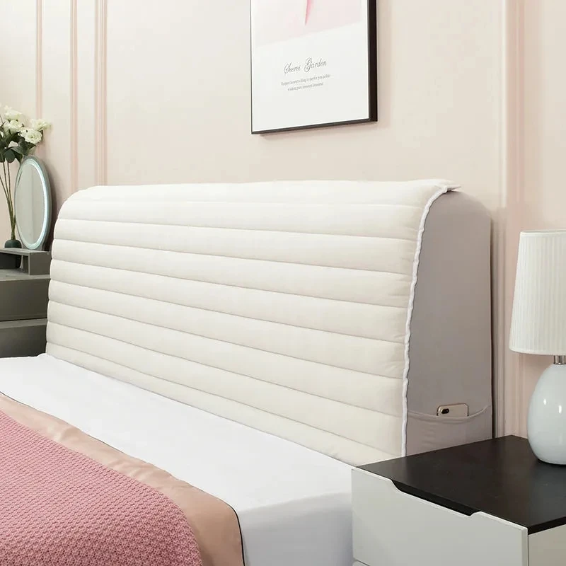 Cotton Interlayer Thickened Bed Head Dust Cover Solid Color Bedroom Decorative Bed Head Cover Flannel Universal Headboard Cover
Cotton Interlayer Thickened Bed Head Dust Cover Solid Color Bedroom Decorative Bed Head Cover Flannel Universal Headboard Cover