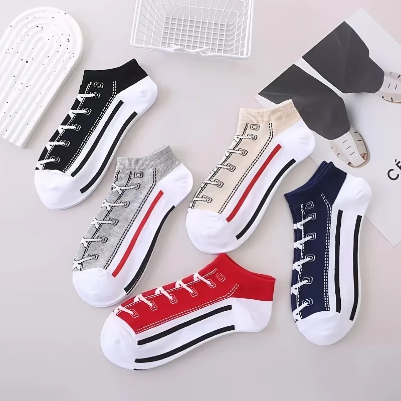 1pair Canvas shoe style socks fashion breathable and sweat-wicking Basketball socks Geometric stripe pattern couple multicolor
1pair Canvas shoe style socks fashion breathable and sweat-wicking Basketball socks Geometric stripe pattern couple multicolor