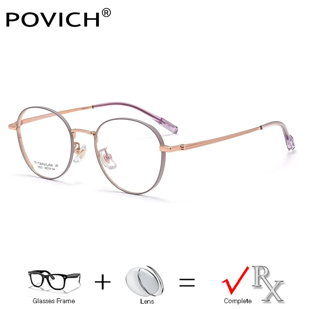 2026 Myopia For Women Glasses Titanium Round Optical Frame With Prescription Recipe Lenses Progressive Eyewear Reading Hyperopia
2026 Myopia For Women Glasses Titanium Round Optical Frame With Prescription Recipe Lenses Progressive Eyewear Reading Hyperopia
