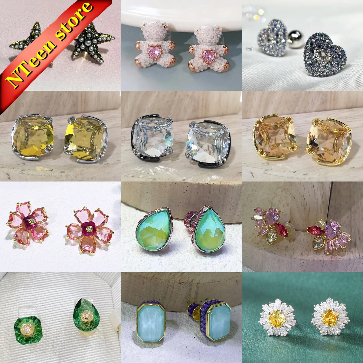 Original Earrings 2025 New Fine Jewelry Charming Pink Flowers Blue Heart Shaped High Quality Crystal Earrings Women's Party Gift
Original Earrings 2025 New Fine Jewelry Charming Pink Flowers Blue Heart Shaped High Quality Crystal Earrings Women's Party Gift