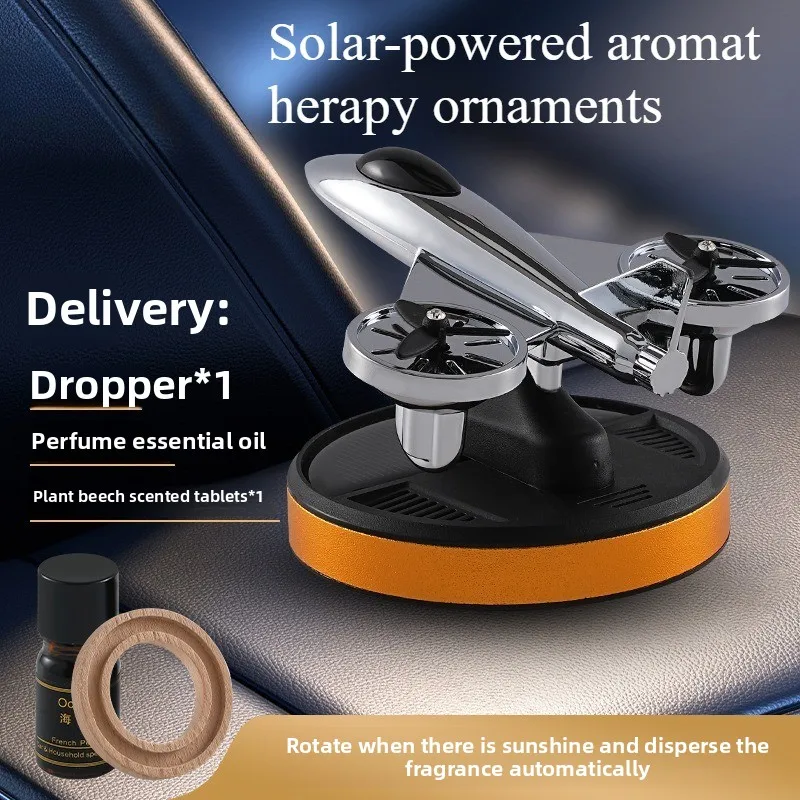 Solar-powered Car Aircraft Aromatherapy Ornaments with Longlasting Light Fragrance&rotating Decorative Items for Car Instruments
Solar-powered Car Aircraft Aromatherapy Ornaments with Longlasting Light Fragrance&rotating Decorative Items for Car Instruments