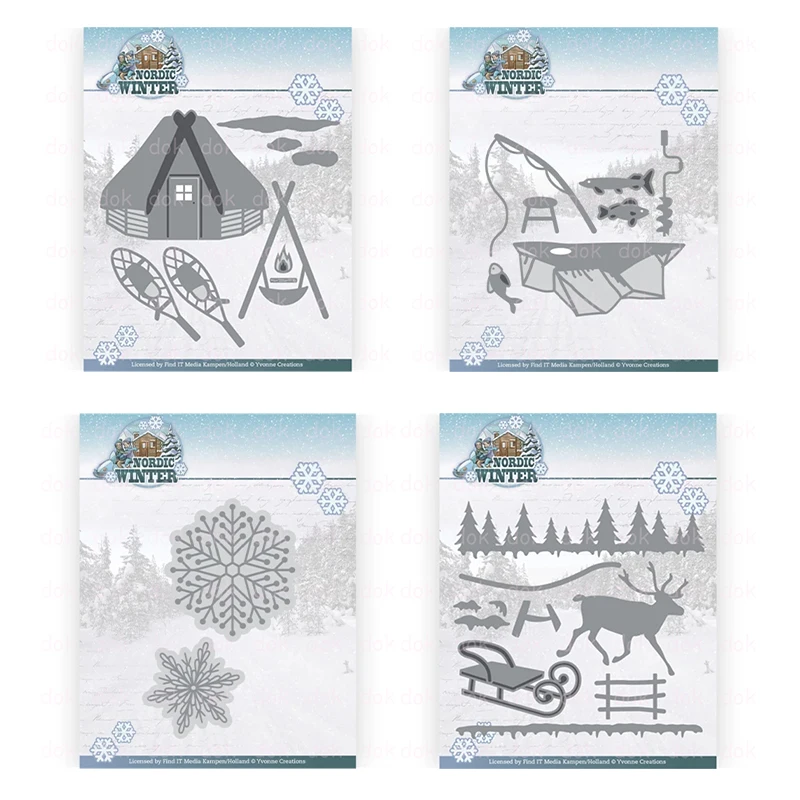 Christmas Sleigh Elk Snowflake Metal Die Cutting Dies For DIY Scrapbooking Album Decorative Embossing DIY Paper Cards Making New
Christmas Sleigh Elk Snowflake Metal Die Cutting Dies For DIY Scrapbooking Album Decorative Embossing DIY Paper Cards Making New