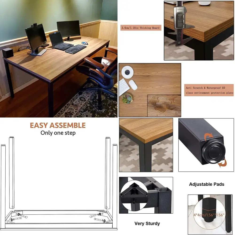 Современный большой офисный стол 36x72 — простой стиль, прочная компьютерная рабочая станция для письма и работы
Современный большой офисный стол 36x72 — простой стиль, прочная компьютерная рабочая станция для письма и работы