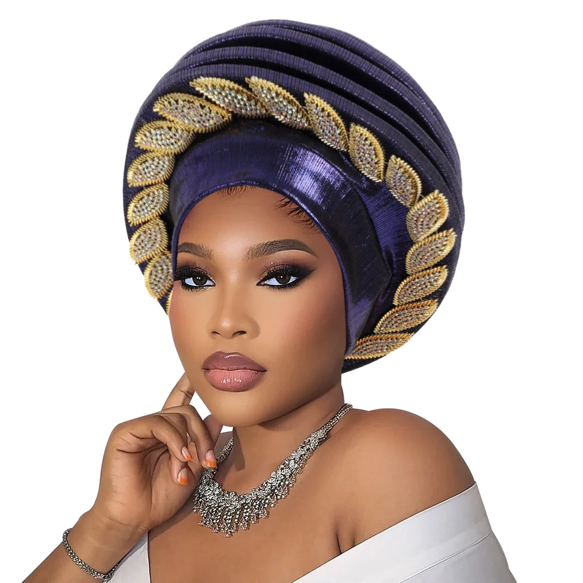 Fashion Multi-layered Beret Turban Cap for Women African Auto Gele Headtie Nigerian Party Headwear Headpiece Lady Head Wraps
Fashion Multi-layered Beret Turban Cap for Women African Auto Gele Headtie Nigerian Party Headwear Headpiece Lady Head Wraps