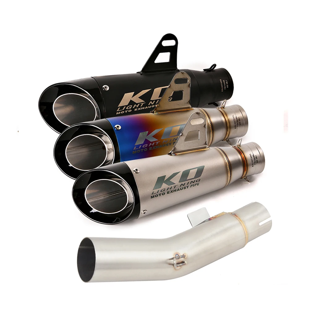Motorcycle Exhaust Escape Systems Middle Link Pipe 51MM Stainless Steel Muffler With DB Killer For K0VE 400X 510X 2019-2025
Motorcycle Exhaust Escape Systems Middle Link Pipe 51MM Stainless Steel Muffler With DB Killer For K0VE 400X 510X 2019-2025