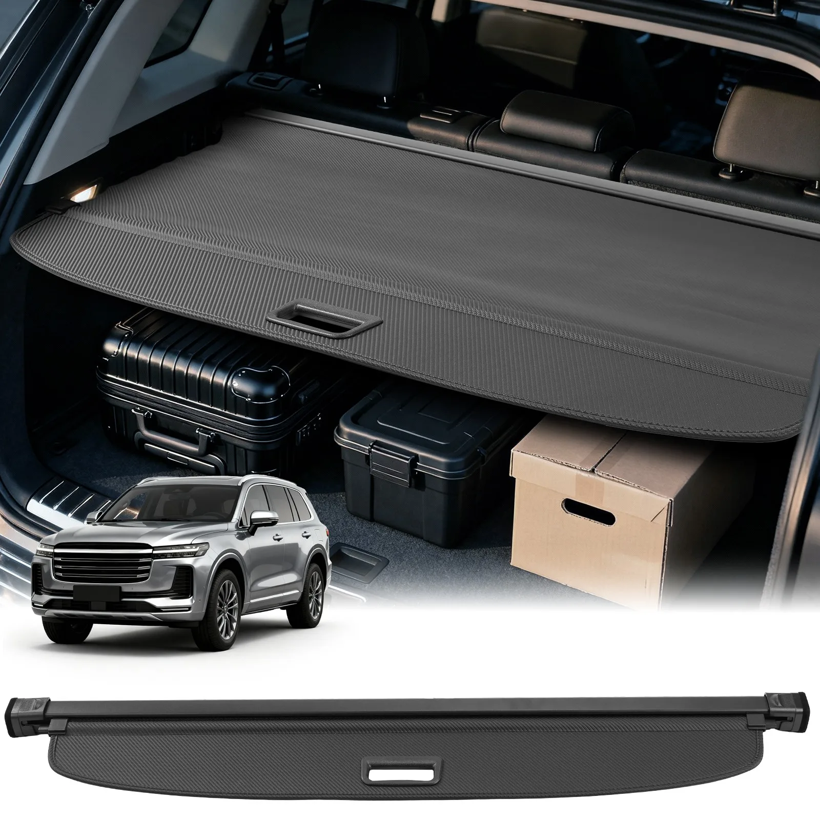 Cargo Cover for Ford Bronco 4-Door 2021-2026 Accessories Leather Retractable
Cargo Cover for Ford Bronco 4-Door 2021-2026 Accessories Leather Retractable