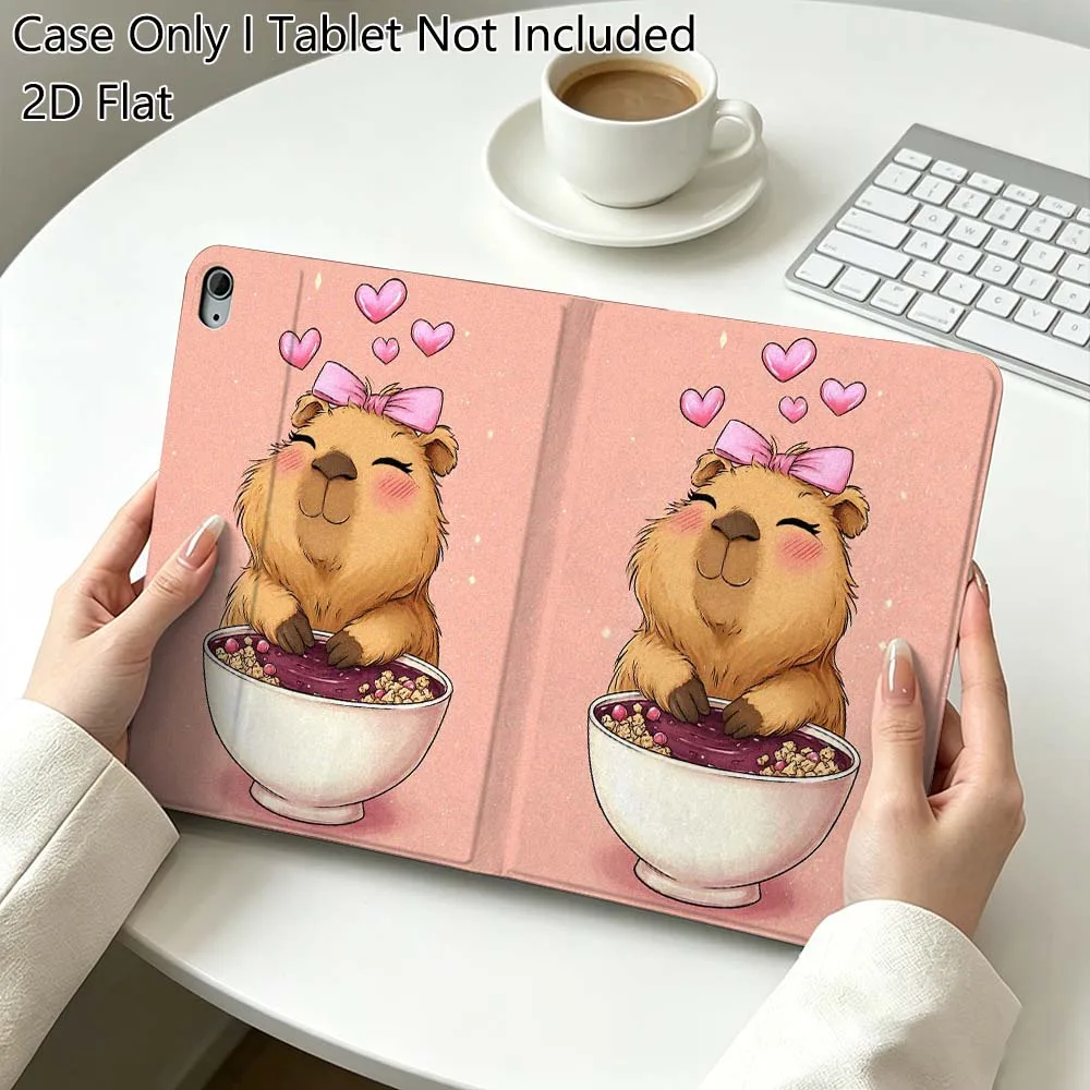 Cute Capybara Cartoon Art Gift For iPad Pro Air Mini 2 3 4 5 6 7 6th 7th 10th 11th 10.2 9.7 10.5 11 Foldable Tablet Case
Cute Capybara Cartoon Art Gift For iPad Pro Air Mini 2 3 4 5 6 7 6th 7th 10th 11th 10.2 9.7 10.5 11 Foldable Tablet Case