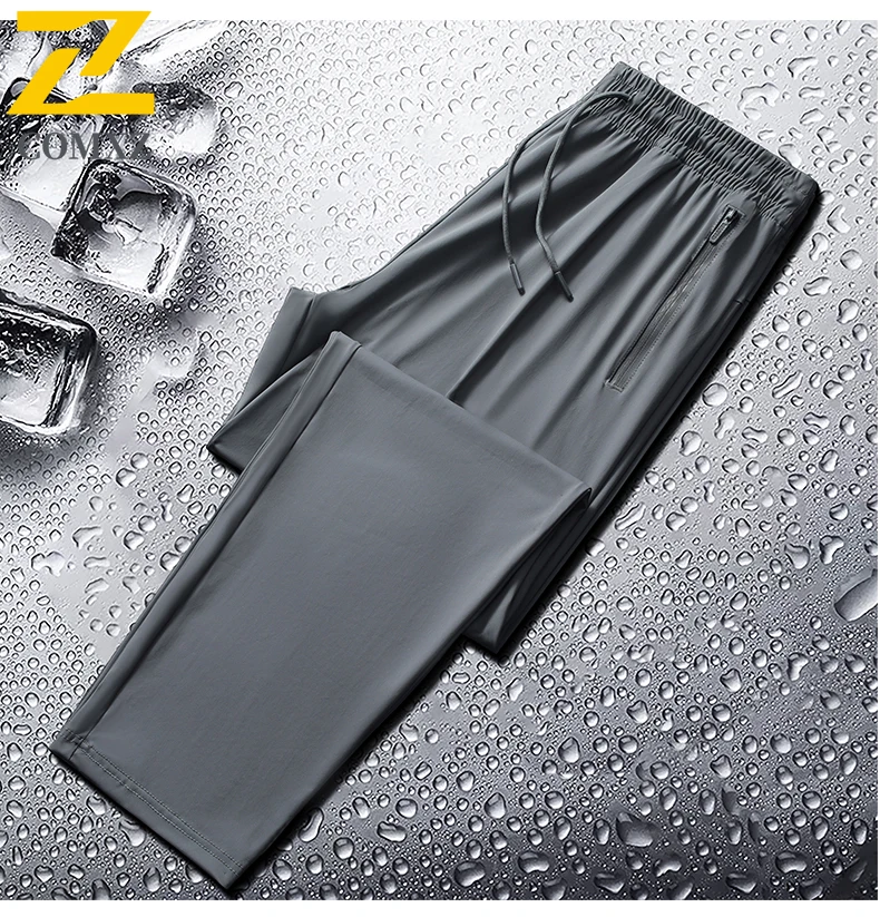 2025 Summer Ice Silk Pants Casual Fashion Stretch Design Black Straight Leg Pants Lightweight Breathable Loose Sports Pant M-8XL
2025 Summer Ice Silk Pants Casual Fashion Stretch Design Black Straight Leg Pants Lightweight Breathable Loose Sports Pant M-8XL