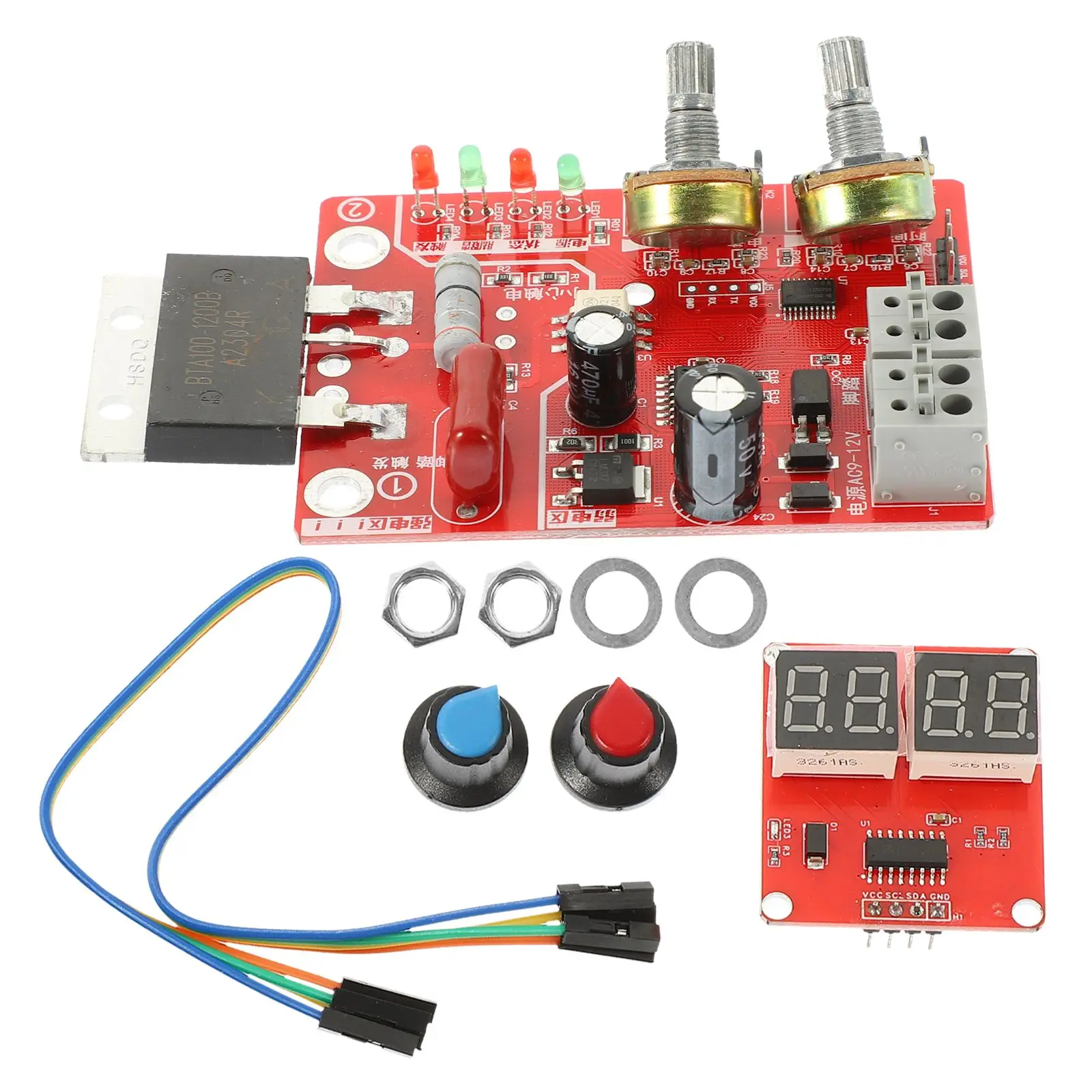 Spot Welder Board 100A Digital Display Time Current Controller DIY Welding Equipment Spot Welding Machine Control Panel Precise
Spot Welder Board 100A Digital Display Time Current Controller DIY Welding Equipment Spot Welding Machine Control Panel Precise