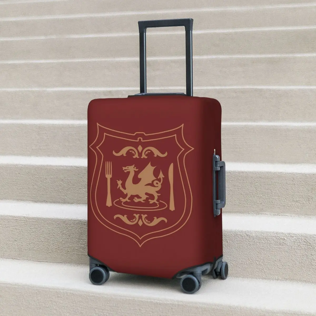 Dungeon Logo (Ideal Ver.) Dungeon Meshi Casual Tee Suitcase Cover Protection Elastic Trip Luggage Protector Covers for 18-32Inch
Dungeon Logo (Ideal Ver.) Dungeon Meshi Casual Tee Suitcase Cover Protection Elastic Trip Luggage Protector Covers for 18-32Inch