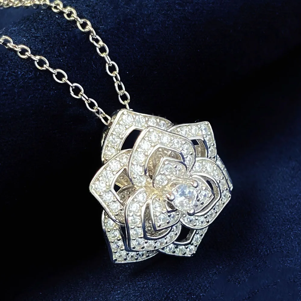 Custom Solid 10K White Gold Women Pendants Necklaces Flower Moissanite Diamond Wedding Anniversary Engagement Party Necklaces
Custom Solid 10K White Gold Women Pendants Necklaces Flower Moissanite Diamond Wedding Anniversary Engagement Party Necklaces