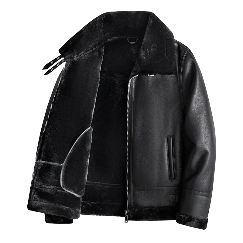 Leather Cotton Fashion Casual Style Jacket Quality Thickened Warm Men Clothing Lapel Comfortable Casacos De Inverno Masculino
Leather Cotton Fashion Casual Style Jacket Quality Thickened Warm Men Clothing Lapel Comfortable Casacos De Inverno Masculino