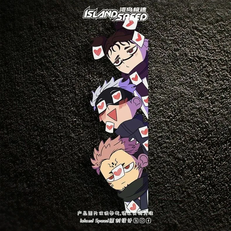 Jujutsu Battle Voyeur Anime Love Eyes Five Way Enlightenment Car Stickers Anime Cartoon Creative Car Window Edge Stickers
Jujutsu Battle Voyeur Anime Love Eyes Five Way Enlightenment Car Stickers Anime Cartoon Creative Car Window Edge Stickers