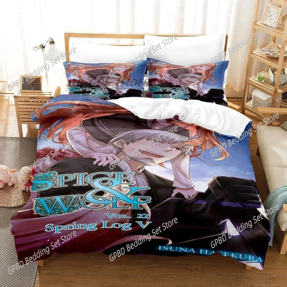 3D Print Anime Spice and Wolf Bedding Set Single Twin Full Queen King Size Bed Set Adult Kid Bedroom Duvetcover Set Home Textile
3D Print Anime Spice and Wolf Bedding Set Single Twin Full Queen King Size Bed Set Adult Kid Bedroom Duvetcover Set Home Textile