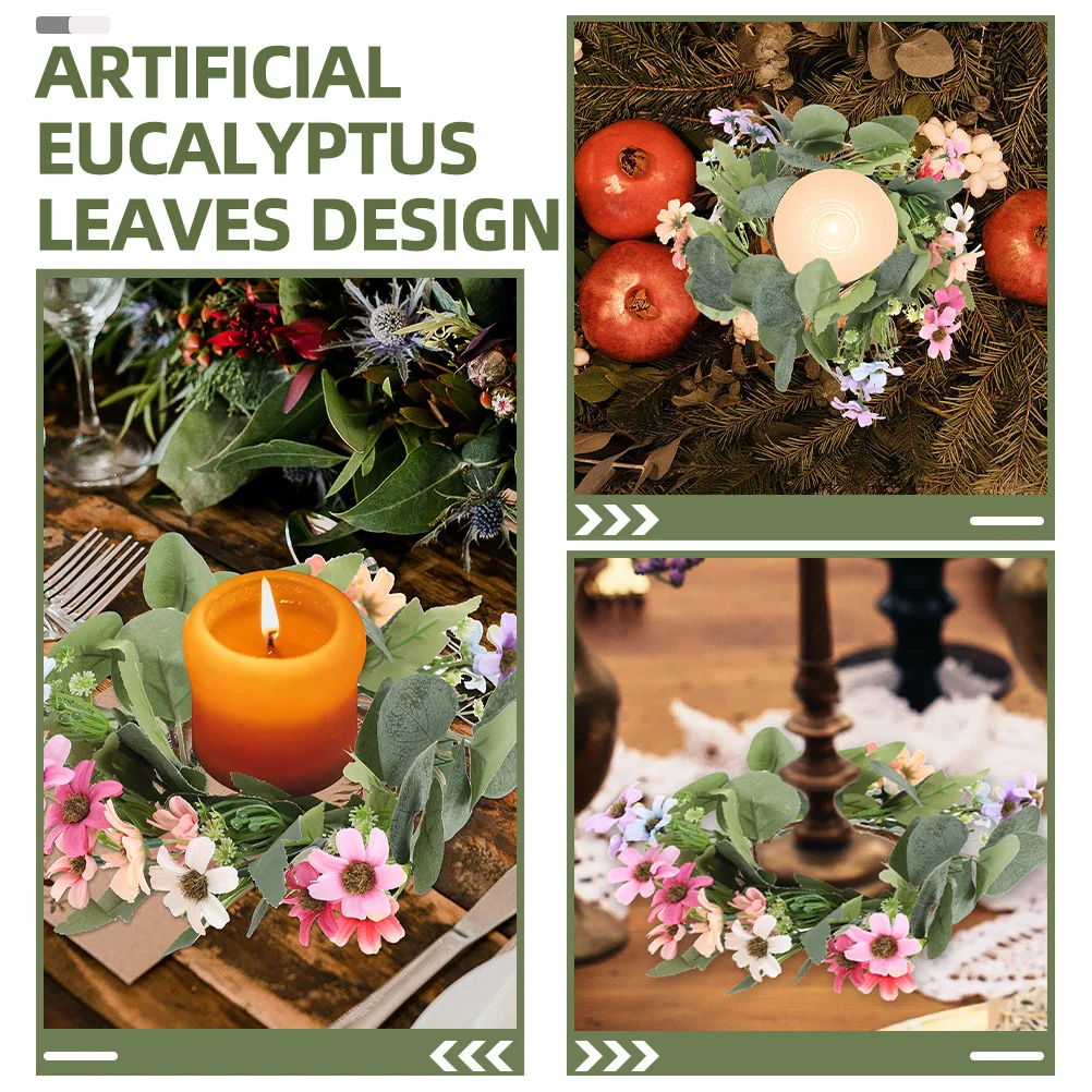 3Pcs Eucalyptus Wreaths Artificial Realistic Pe Leaves Greenery Garland Fall Door Hanging Decor Desktop Wedding
3Pcs Eucalyptus Wreaths Artificial Realistic Pe Leaves Greenery Garland Fall Door Hanging Decor Desktop Wedding