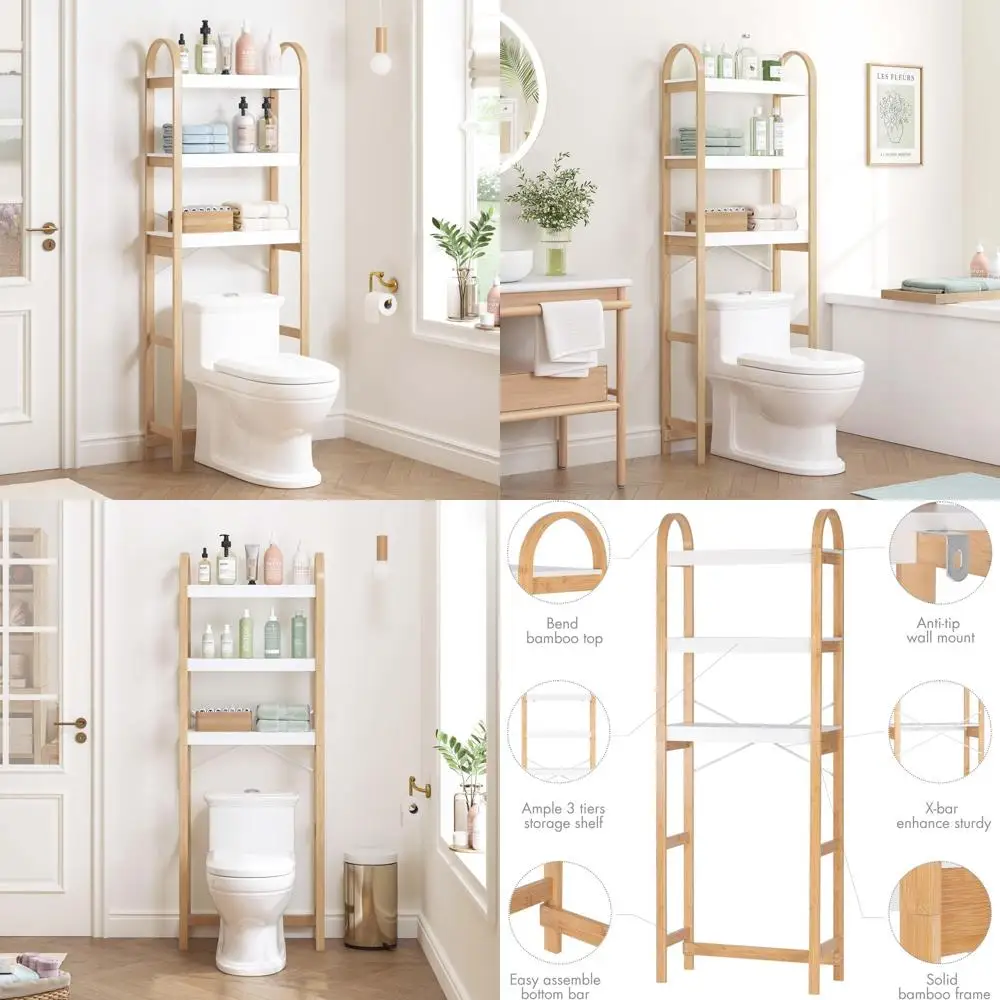 3-Tier Over Toilet Storage Shelf - Space-Saving Bathroom Organizer with Above Toilet Rack for Maximum Space Utilization
3-Tier Over Toilet Storage Shelf - Space-Saving Bathroom Organizer with Above Toilet Rack for Maximum Space Utilization