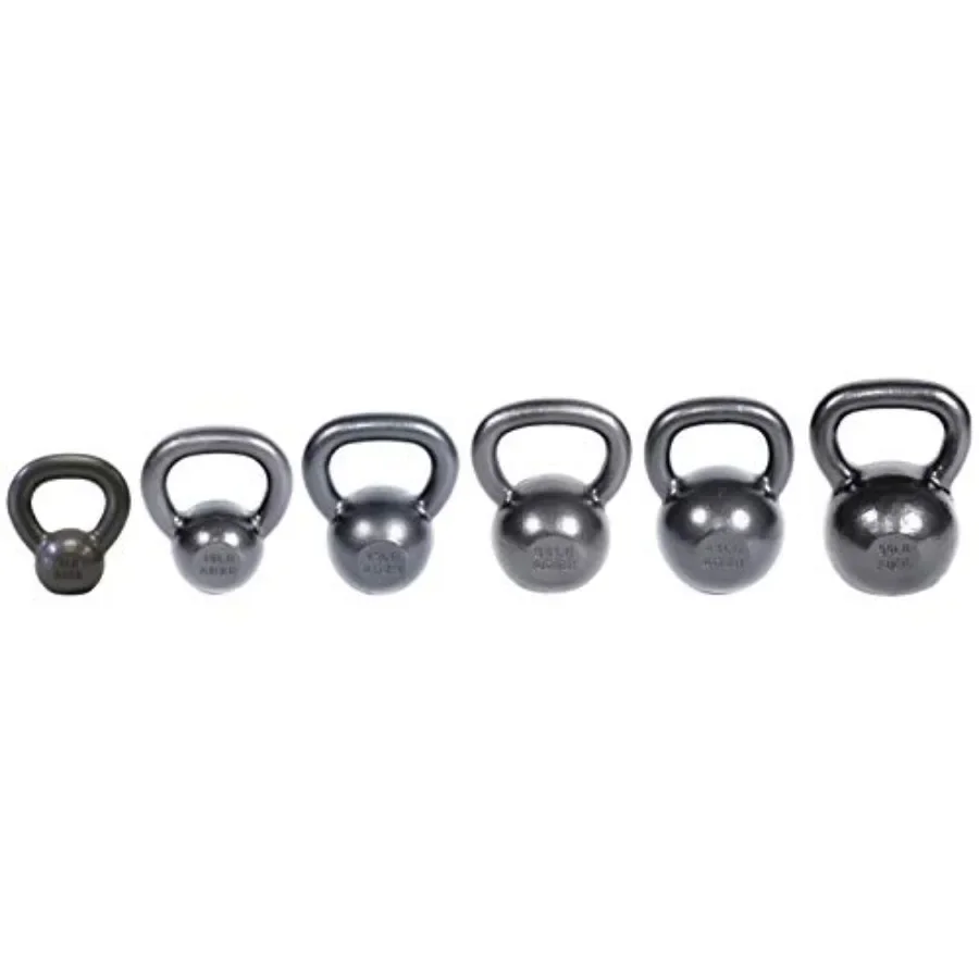 Home gym kettlebell set: cast iron, black, 5-55 lbs weights with DVD and chalk ball for grip enhancement
Home gym kettlebell set: cast iron, black, 5-55 lbs weights with DVD and chalk ball for grip enhancement