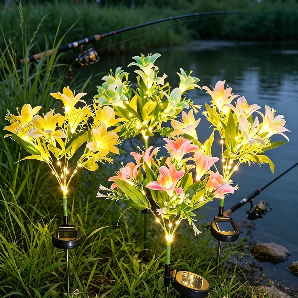 Garden Outdoor Simulated 7-Heads Flower Orchid Lawn Lamp Summer Camping Wedding Party Yard Landscape Decoration LED Solar Lamp
Garden Outdoor Simulated 7-Heads Flower Orchid Lawn Lamp Summer Camping Wedding Party Yard Landscape Decoration LED Solar Lamp