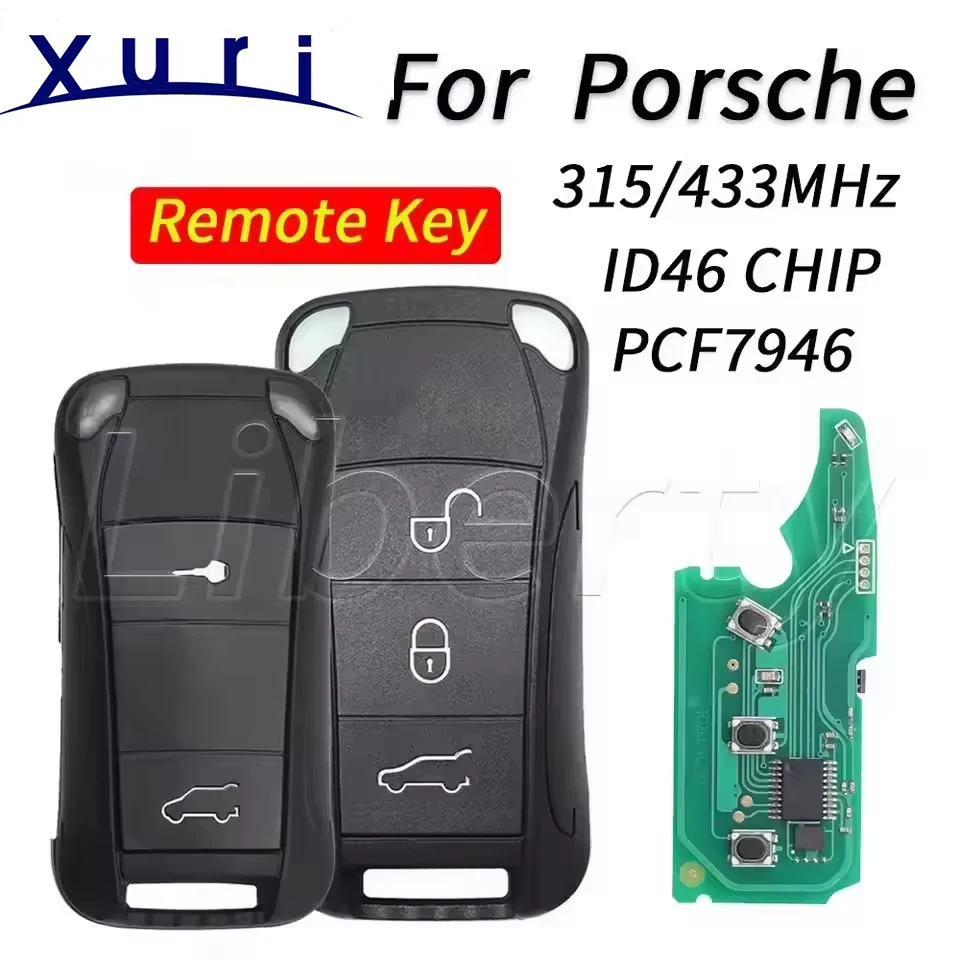Xuri Flip Floding умный автомобильный дистанционный брелок 315/433 МГц ID46-PCF7946 для Porsche Cayenne GTS 2004-2011 автомобильная бесконтактная карта
Xuri Flip Floding умный автомобильный дистанционный брелок 315/433 МГц ID46-PCF7946 для Porsche Cayenne GTS 2004-2011 автомобильная бесконтактная карта