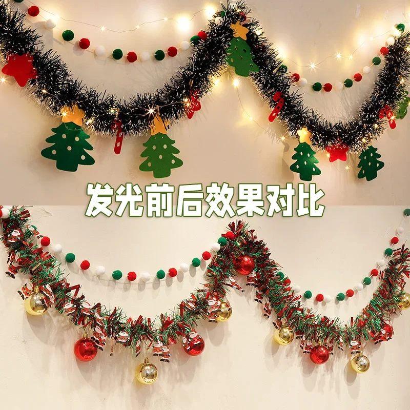 Christmas decorations Woolen Christmas tree elk bunting window scene decoration latte restaurant wall decoration
Christmas decorations Woolen Christmas tree elk bunting window scene decoration latte restaurant wall decoration